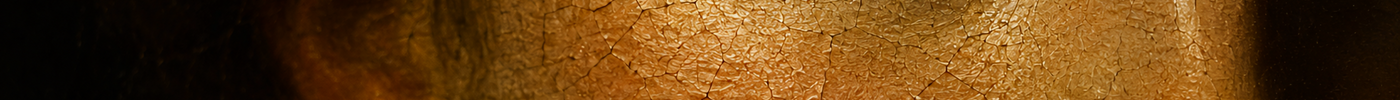 Close-up of an eighteenth-century portrait showing natural craquelure across the face of a young woman.