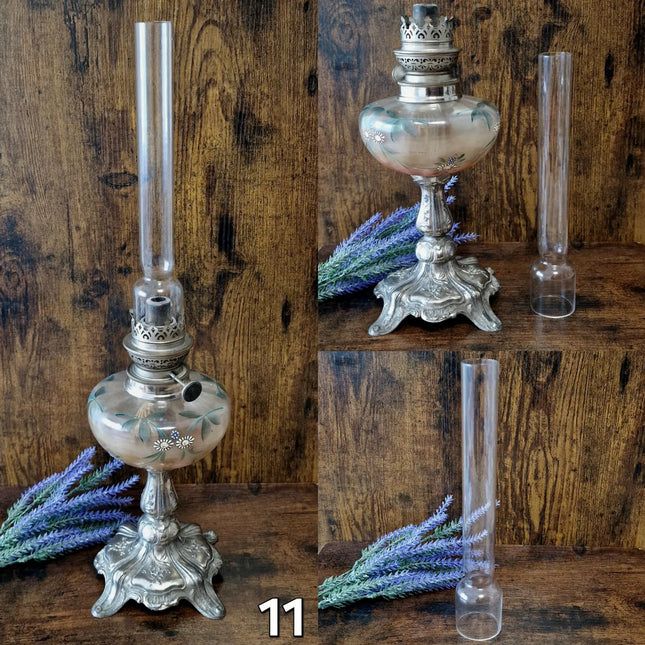Antique French Oil Lamp 19th Century, Original Home Accent Decor, Elegant Authentic Collectible Gift for Classic or Farmhouse Home Interiors