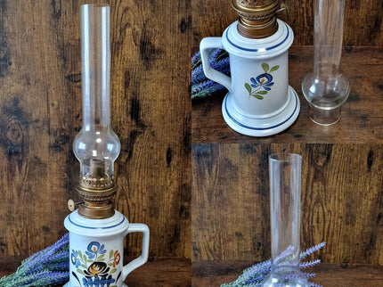 Antique French Oil Lamp 19th Century, Original Home Accent Decor, Elegant Authentic Collectible Gift for Classic or Farmhouse Home Interiors