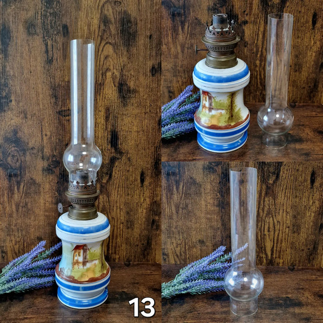 Antique French Oil Lamp 19th Century, Original Home Accent Decor, Elegant Authentic Collectible Gift for Classic or Farmhouse Home Interiors
