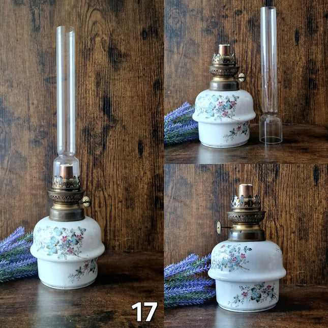 Antique French Oil Lamp 19th Century, Original Home Accent Decor, Elegant Authentic Collectible Gift for Classic or Farmhouse Home Interiors