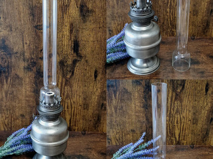 Antique French Oil Lamp 19th Century, Original Home Accent Decor, Elegant Authentic Collectible Gift for Classic or Farmhouse Home Interiors