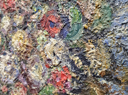 Impasto Flower Oil Painting, Vintage Impressionist Floral Painting on Canvas, Still Life Wall Art, Textured Painting Hand Painted Floral Art