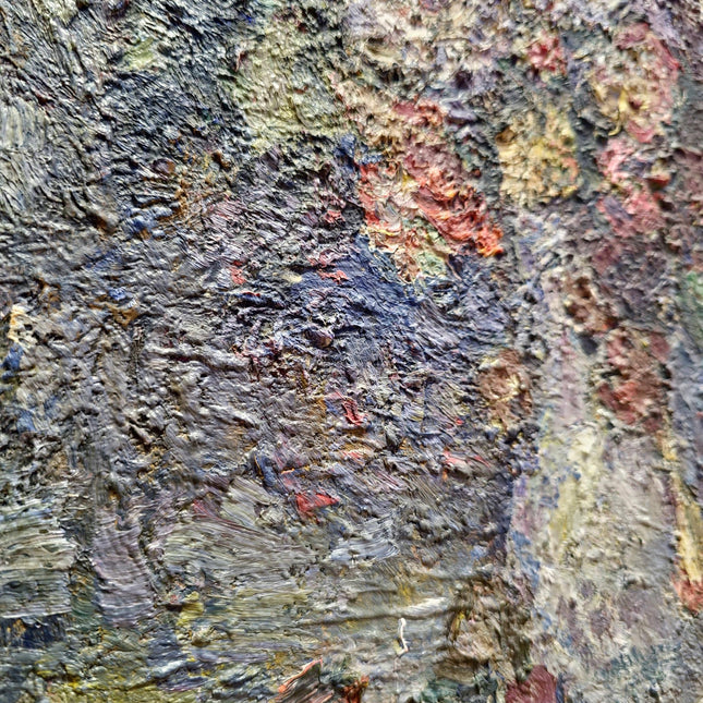 Impasto Flower Oil Painting, Vintage Impressionist Floral Painting on Canvas, Still Life Wall Art, Textured Painting Hand Painted Floral Art