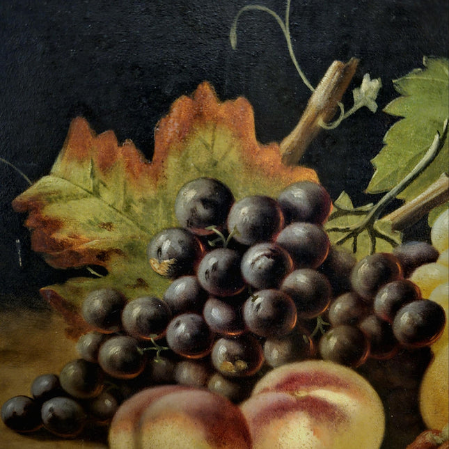 Antique French Still Life Oil Painting Signed Classic Fruit Composition Elegant European Wall Art Vintage Home Decor Framed Collectible Gift