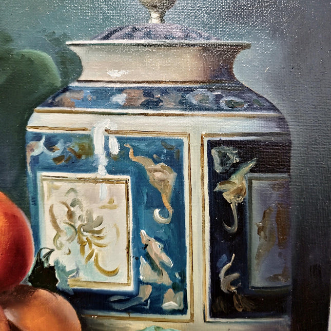 Still Life Oil Painting on Canvas, Realistic Fruit Artwork, Classic Wall Decor for Kitchen, Dining Room, Original Food Painting for Sale