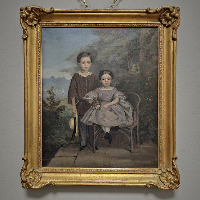 Antique Oil Painting Child Portrait Art, Classic Decor Wall Art, Elegant Home Gift, Vintage Collectible Timeless Artwork Perfect Wall Accent