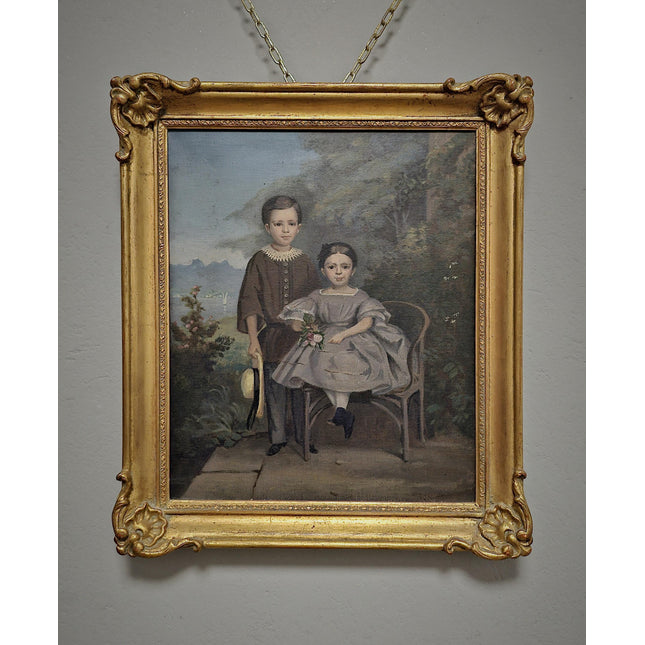 Antique Oil Painting Child Portrait Art, Classic Decor Wall Art, Elegant Home Gift, Vintage Collectible Timeless Artwork Perfect Wall Accent