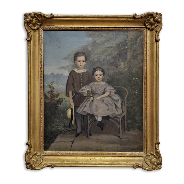 Antique Oil Painting Child Portrait Art, Classic Decor Wall Art, Elegant Home Gift, Vintage Collectible Timeless Artwork Perfect Wall Accent