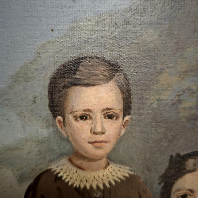 Antique Oil Painting Child Portrait Art, Classic Decor Wall Art, Elegant Home Gift, Vintage Collectible Timeless Artwork Perfect Wall Accent