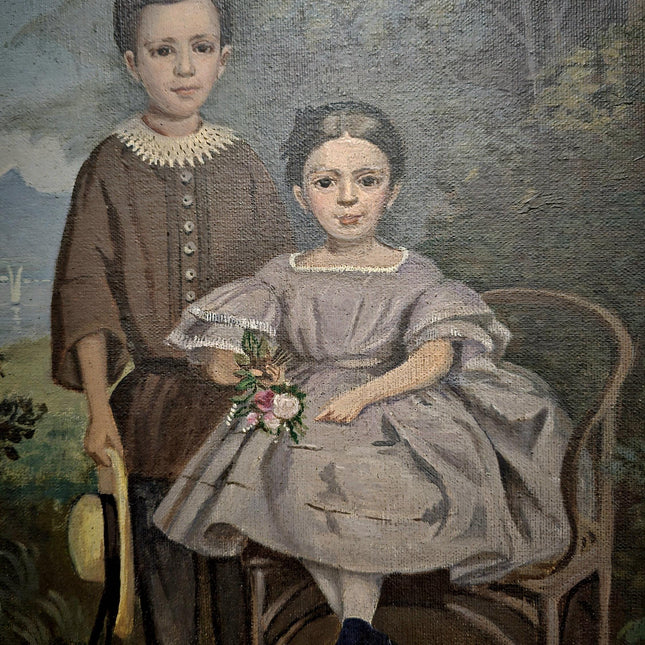 Antique Oil Painting Child Portrait Art, Classic Decor Wall Art, Elegant Home Gift, Vintage Collectible Timeless Artwork Perfect Wall Accent