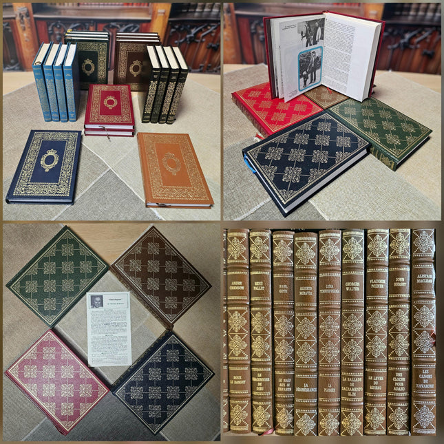 French Decorative Vintage Books, Bookshelf Decor, Classic Literature, Wedding Centerpieces, Library Styling, Antique Accents, Shelf Display