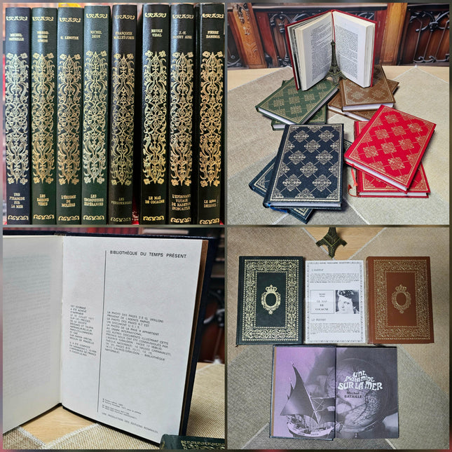 French Decorative Vintage Books, Bookshelf Decor, Classic Literature, Wedding Centerpieces, Library Styling, Antique Accents, Shelf Display