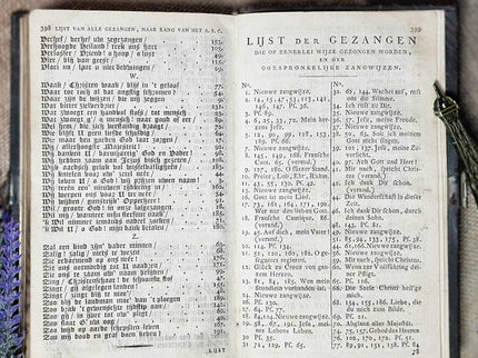 1819 Rare Antique Dutch Psalms Bible, Leather Bound, Silver Rosette Lock, Old Testament Hymnal Volume, Collectible Religious Scripture Gift