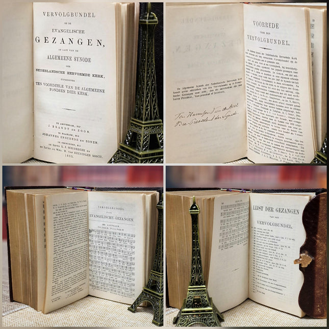 1884 Rare Antique Dutch New Testament Bible, Leather Bound with Gold Lock, Engraved Clasp, Vintage Collectible Religious Scripture Gift