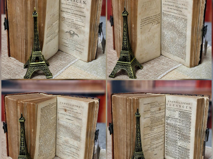 1824 Rare Antique Dutch Bible & Psalter, Leather Bound with Silver Lock, Complete Old and New Testament, Psalms and Hymns, Scripture Gift