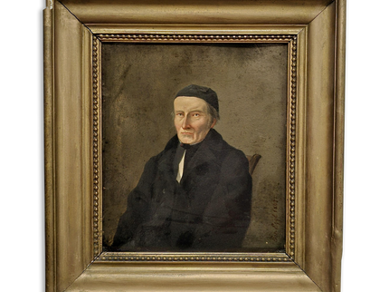 Antique German Academic Oil Portrait, Signed Framed Original 19th-Century Artwork, Home Decor Wall Art, Historical Collectible Fine Art