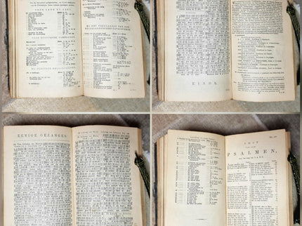 1878 Antique Dutch Bible, Leather Bound with Silver Lock, Complete Old & New Testament, Psalter, Heritage Religious Scripture Keepsake Gift