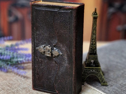 1920 Rare Antique Dutch Bible New Testament, Leather Bound, Silver Lock, Vintage Religious Scripture Book, Church Collectible Heirloom Gift