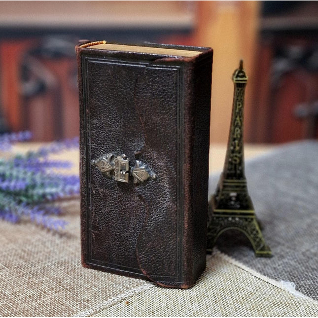 1920 Rare Antique Dutch Bible New Testament, Leather Bound, Silver Lock, Vintage Religious Scripture Book, Church Collectible Heirloom Gift