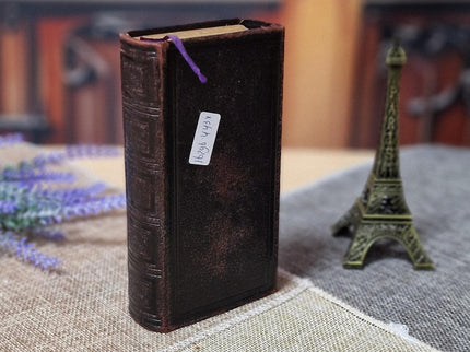 1920 Rare Antique Dutch Bible New Testament, Leather Bound, Silver Lock, Vintage Religious Scripture Book, Church Collectible Heirloom Gift