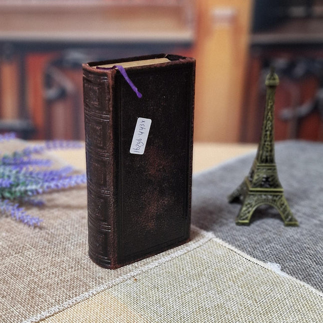 1920 Rare Antique Dutch Bible New Testament, Leather Bound, Silver Lock, Vintage Religious Scripture Book, Church Collectible Heirloom Gift