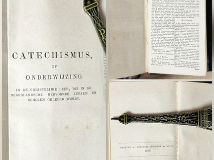 1920 Rare Antique Dutch Bible New Testament, Leather Bound, Silver Lock, Vintage Religious Scripture Book, Church Collectible Heirloom Gift