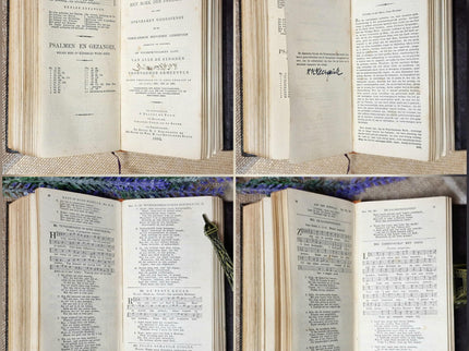 1920 Rare Antique Dutch Bible New Testament, Leather Bound, Silver Lock, Vintage Religious Scripture Book, Church Collectible Heirloom Gift