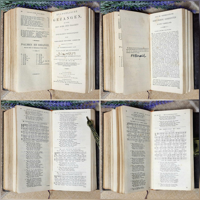 1920 Rare Antique Dutch Bible New Testament, Leather Bound, Silver Lock, Vintage Religious Scripture Book, Church Collectible Heirloom Gift