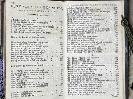 1819 Rare Antique Dutch Psalms Bible, Leather Bound, Silver Rosette Lock, Old Testament Hymnal Volume, Collectible Religious Scripture Gift