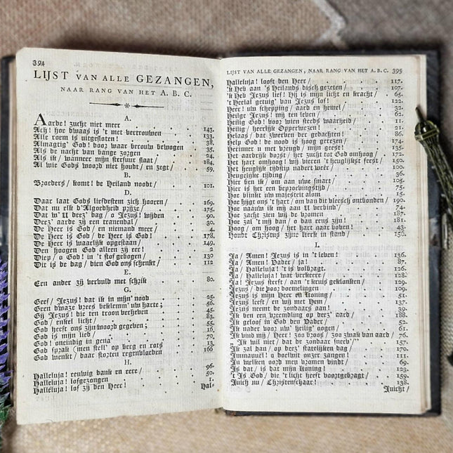 1819 Rare Antique Dutch Psalms Bible, Leather Bound, Silver Rosette Lock, Old Testament Hymnal Volume, Collectible Religious Scripture Gift