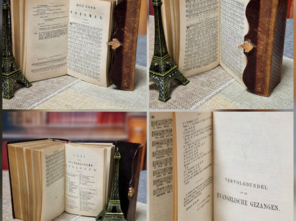1884 Rare Antique Dutch New Testament Bible, Leather Bound with Gold Lock, Engraved Clasp, Vintage Collectible Religious Scripture Gift