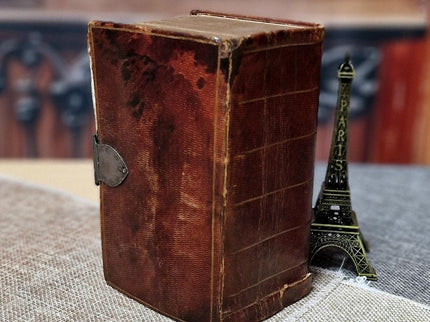 1824 Rare Antique Dutch Bible & Psalter, Leather Bound with Silver Lock, Complete Old and New Testament, Psalms and Hymns, Scripture Gift