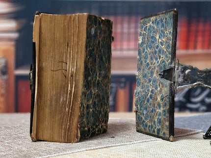 1878 Antique Dutch Bible, Leather Bound with Silver Lock, Complete Old & New Testament, Psalter, Heritage Religious Scripture Keepsake Gift