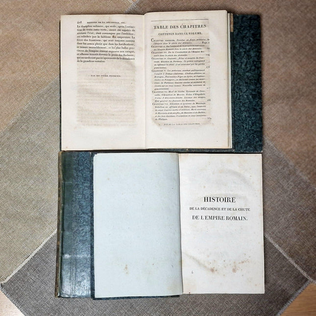 Antique French Books for Decor, Decorative Literature Set, Bookshelf Styling, Library Display, Wedding Centerpieces, Vintage Classic Accents