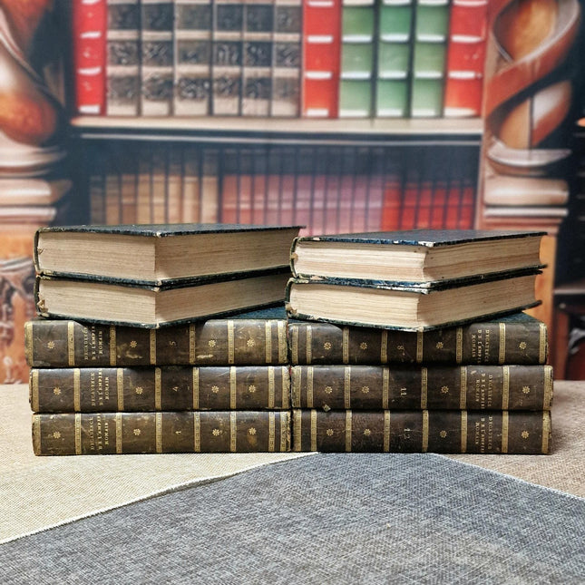 Antique French Books for Decor, Decorative Literature Set, Bookshelf Styling, Library Display, Wedding Centerpieces, Vintage Classic Accents