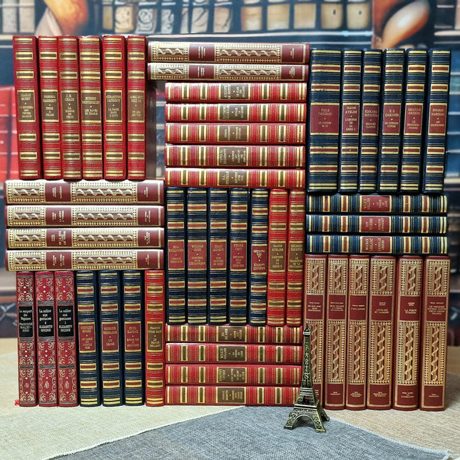 French Decorative Vintage Books, Bookshelf Decor, Classic Literature, Wedding Centerpieces, Library Styling, Antique Accents, Shelf Display