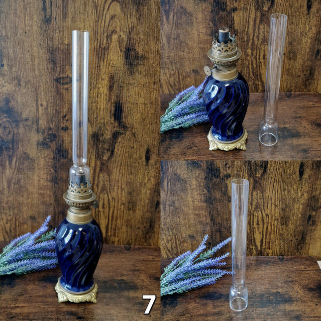 Antique French Oil Lamp 19th Century, Original Home Accent Decor, Elegant Authentic Collectible Gift for Classic or Farmhouse Home Interiors