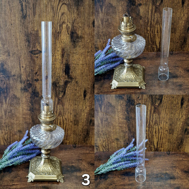 Antique French Oil Lamp 19th Century, Original Home Accent Decor, Elegant Authentic Collectible Gift for Classic or Farmhouse Home Interiors