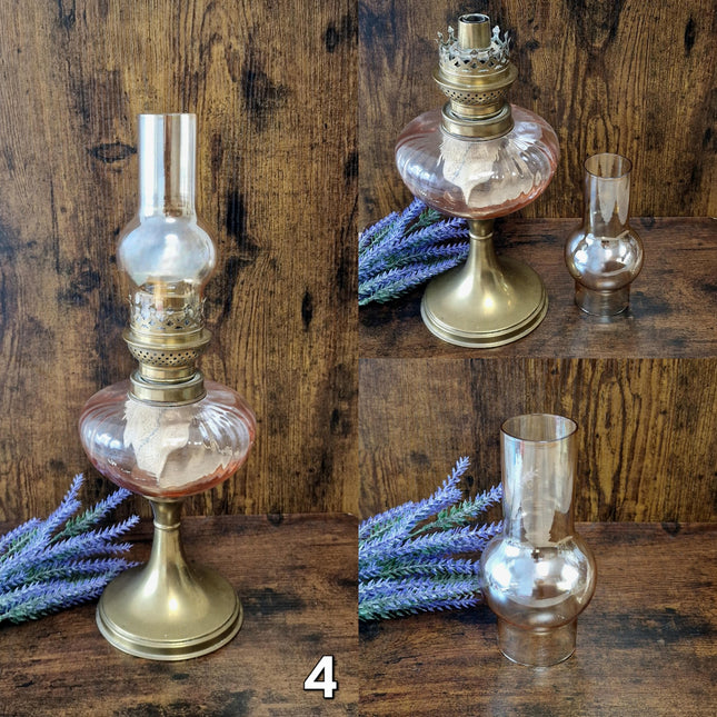 Antique French Oil Lamp 19th Century, Original Home Accent Decor, Elegant Authentic Collectible Gift for Classic or Farmhouse Home Interiors