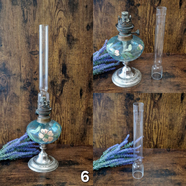 Antique French Oil Lamp 19th Century, Original Home Accent Decor, Elegant Authentic Collectible Gift for Classic or Farmhouse Home Interiors
