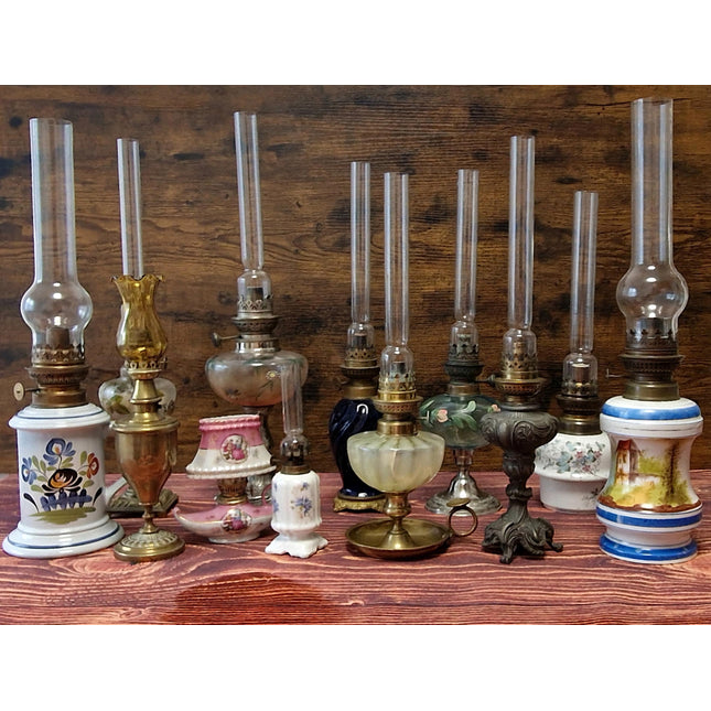 Antique French Oil Lamp 19th Century, Original Home Accent Decor, Elegant Authentic Collectible Gift for Classic or Farmhouse Home Interiors