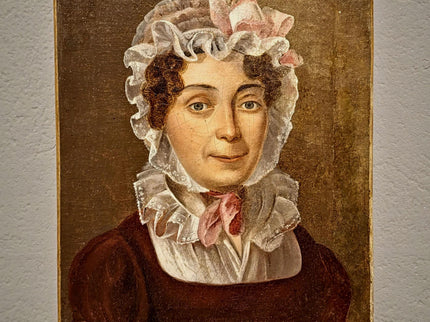 Antique French Oil Painting, 18th Century Woman Portrait, Original Artwork on Canvas, Historical Fine Art, Aristocratic Wall Decor