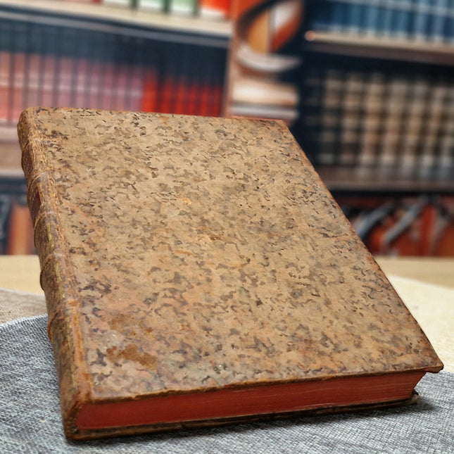 Antique French Books by Rousseau, 18th Century Set, Leather Bound Enlightenment Writings, Library Display, Bookshelf Styling for Collectors