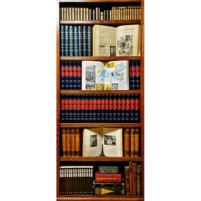 Antique Large Decorative Books, Vintage Leather Bound Library, Dark Academia Bookshelf Decor, Wedding Centerpieces, Oversized Book Volumes