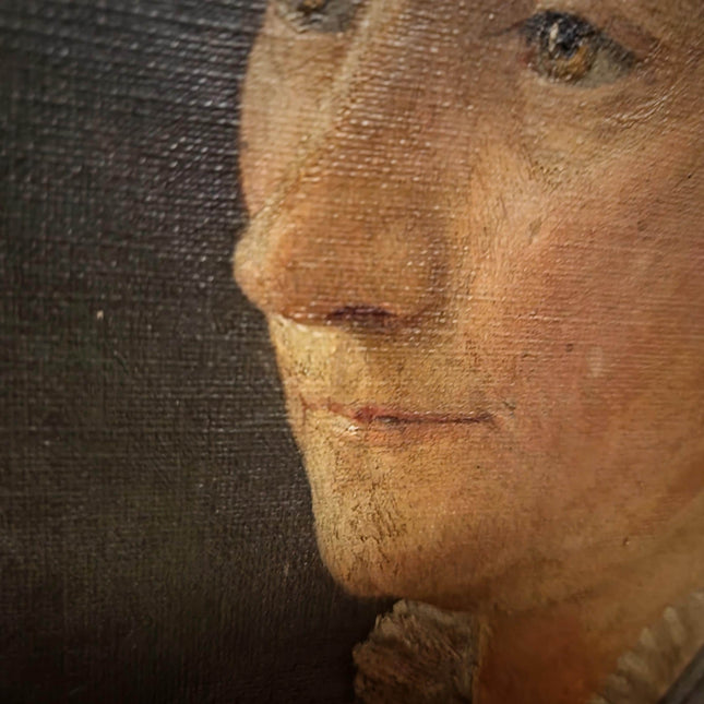 Antique German Oil Painting, 19th Century Large Female Portrait, Original Oval Canvas, Museum-Style, Gold Ornate Frame, Elegant Wall Art