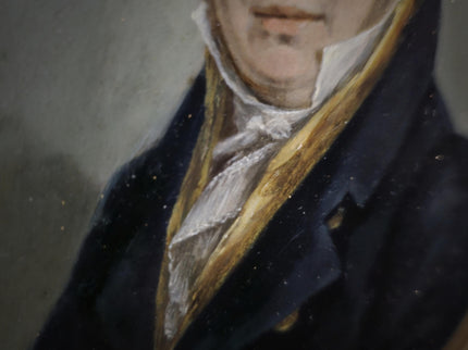 Antique Dutch Oil Portrait Painting, 19th Century Gentleman Artwork, Gilt Framed Nobleman, Collectible Fine Art, Classical Wall Decor
