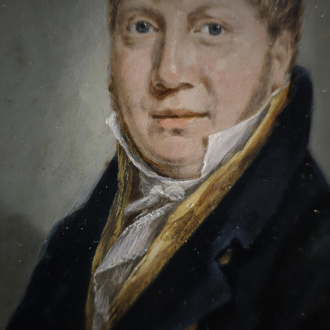 Antique Dutch Oil Portrait Painting, 19th Century Gentleman Artwork, Gilt Framed Nobleman, Collectible Fine Art, Classical Wall Decor