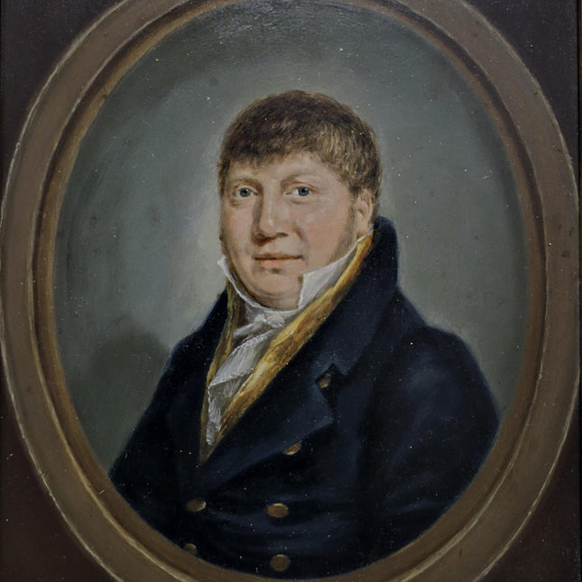 Antique Dutch Oil Portrait Painting, 19th Century Gentleman Artwork, Gilt Framed Nobleman, Collectible Fine Art, Classical Wall Decor