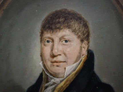 Antique Dutch Oil Portrait Painting, 19th Century Gentleman Artwork, Gilt Framed Nobleman, Collectible Fine Art, Classical Wall Decor